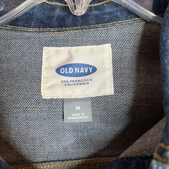Old Navy Women’s Trucker Style Front Pockets Blue Denim Jacket SZ M - Picture 2 of 8